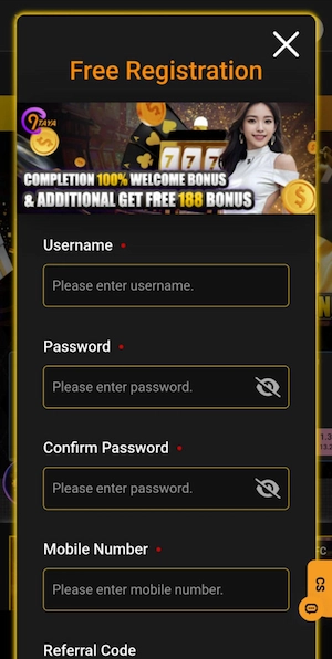 Enter basic registration information